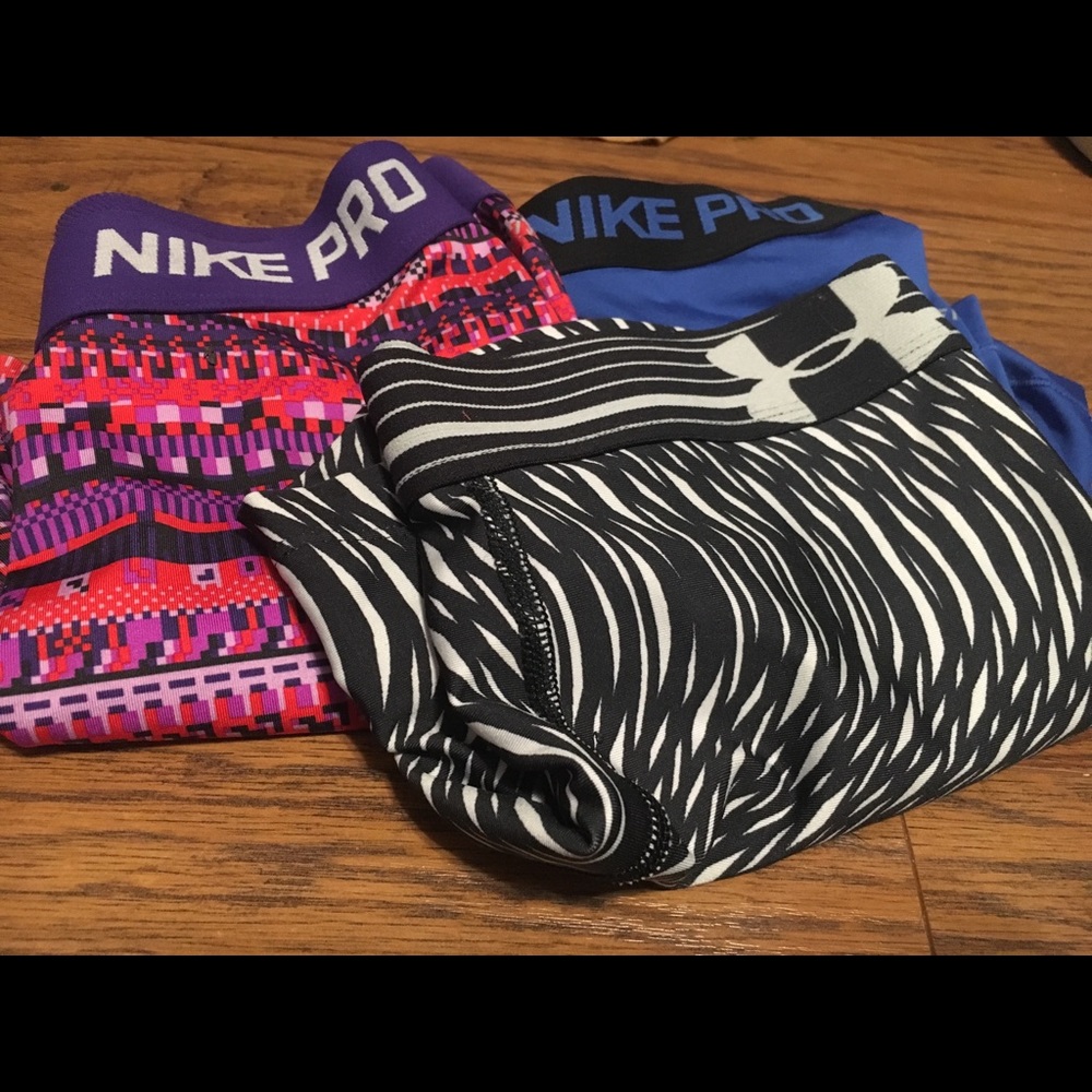 Nike and Under Armour spandex